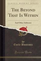 The Beyond That is Within 1016938225 Book Cover