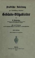 Praktische Anleitung Zur Herstellung Einfacher Gebaude-Blitzableiter 3642986927 Book Cover