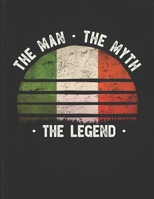 The Man The Myth The Legend: Italy Flag Sunset Personalized Gift Idea for Italian Coworker Friend or Boss Planner Daily Weekly Monthly Undated Calendar Organizer Journal 1673465501 Book Cover
