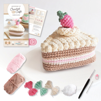 Crochet Café Amigurumi Kit Cake Slice: Everything You Need Is Included: 100%-Cotton Yarn, Crochet Hook, Stitch Marker, Tapestry Needle, Fiberfill, Ste 0764370472 Book Cover