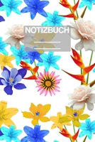 Notizbuch A5 Muster Flower Blumen Blume Bunt: - 111 Seiten - EXTRA Kalender 2020 - Einzigartig - Kariert - Karo - Raster - Geschenk - Geschenkidee 1710260173 Book Cover