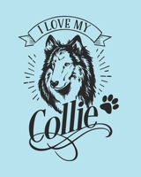 I Love My Collie: Collie Gift - 2020 Planner Weekly and Monthly Featuring a Cute Dog on a Aqua Background - Dog Planner 2020 1676735275 Book Cover