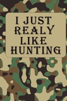 I Just Realy Like Hunting: Hunting Log Book: Hunting Journal, Perfect Gifts for Men, Women, Kids,Hunting Notebook, Hunting Record Journal,Track Record ... pgs / Softcover Matte Finish / Outdoor Sport 1675611947 Book Cover