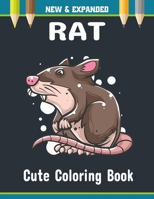 Cute Rat Coloring Book: Rat Coloring Pages for Adults and Kids B087R5NN8P Book Cover