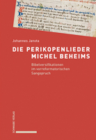 Die Perikopenlieder Michel Beheims: Bibelversifikationen Im Vorreformatorischen Sangspruch 3757400607 Book Cover