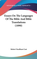 Essays On The Languages Of The Bible And Bible Translations 1164637304 Book Cover