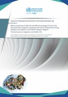 What Constitutes an Effective and Efficient Package of Services for the Prevention, Diagnosis, Treatment and Care of Tuberculosis Among Refugees: And 9289053100 Book Cover