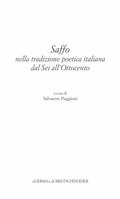 Saffo Nella Tradizione Poetica Italiana Dal SEI All'ottocento 8891306541 Book Cover
