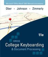 College Keyboarding & Document Processing Microsoft Office Word 2007 Manual 0077344685 Book Cover