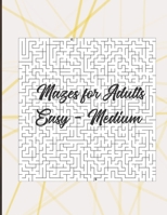 Mazes for adults: Easy - Medium level in large size book B084DG2VW1 Book Cover