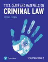Text, Cases, and Materials on Criminal Law 1292219920 Book Cover