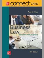 Connect Access Card for Business Law with UCC Applications 1260471357 Book Cover