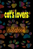 cat's lovers Notebook: Cute cats Wide Ruled Paper Notebook Journal | Nifty Baby Pink cats Wide Blank Lined Workbook for Teens Kids Students Girls for Home School College for Writing Notes 1678619981 Book Cover