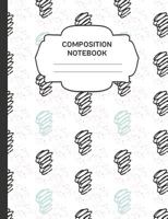 Composition Notebook: College Ruled Narrow Line Comp Books for School - Springy Lines Doodles 1796500194 Book Cover