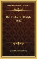 The Problem of Style 101521732X Book Cover