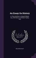 An Essay on History 1358831963 Book Cover