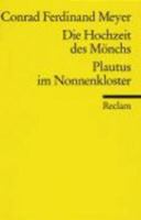 Die Hochzeit DES Monchs/Plautus Im Nonnenkloster 3150069505 Book Cover