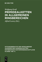 Primidealketten in allgemeinen Ringbereichen 311118935X Book Cover
