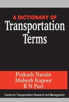 A Dictionary of Transportation Terms 8124114935 Book Cover