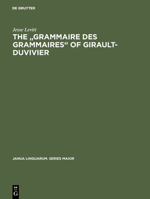 The "Grammaire Des Grammaires" of Girault-Duvivier 3110995166 Book Cover