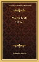 Maidu Texts 1016934211 Book Cover