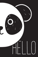 Hello: Cute Panda Bear Kawaii Composition Notebook Japanese Otaku Anime lovers 120 Blank lined pages 6 x 9 Journal Planner organizer School 1660391830 Book Cover