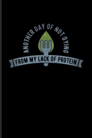Another Day Of Not Dying From My Lack Of Protein: Fill In Your Own Recipe Book For Vegans, Plant Powered & Diet Fans 6x9 100 pages 1708332170 Book Cover