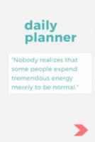 Daily Planner: Simple Design Planner Organizer For Normal Busy People 1690999128 Book Cover