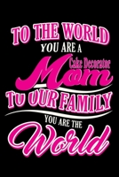 To the world you are a cake decorator MOM to our family you are the world: Prayer Journal for Women 1696225655 Book Cover