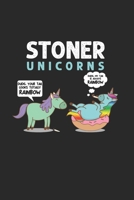 Stoner Unicorn: Cool Unicorn Design Notebook Composition Book Novelty Gift (6x9) Lined Notebook to write in 1674384947 Book Cover
