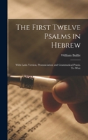 The First Twelve Psalms in Hebrew: With Latin Version, Pronunciation and Grammatical Praxis. To Whic 1018252134 Book Cover