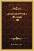 Lessons In Personal Efficiency 1166036332 Book Cover