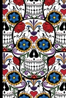 Sugar Skull Notebook: Colourful Skull Ornament Blank Lined Journal / Diary To Write In, Sugar Skull Gifts For Women, Men, Girls, Boys, Kids And Adults (6 x 9) 1677274956 Book Cover