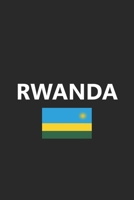 Rwanda: Flag Country Africa African Stylish Sketchbook Journal for Drawing, Sketching, Doodling, & Painting Art Book 6x9 Inches 120 Pages Gift 1660808308 Book Cover