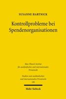Kontrollprobleme Bei Spendenorganisationen: Ein Rechtsvergleich Zwischen Deutschland Und Den USA 3161491483 Book Cover