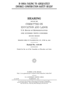 Is OSHA failing to adequately enforce construction safety rules? 1692868977 Book Cover