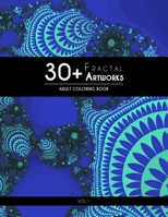 30+ Fractal Artworks: Adult Coloring Book - Vol.1 1673933246 Book Cover