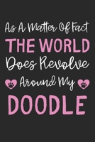 As A Matter Of Fact The World Does Revolve Around My Doodle: Lined Journal, 120 Pages, 6 x 9, Doodle Dog Gift Idea, Black Matte Finish (As A Matter Of ... World Does Revolve Around My Doodle Journal) 1711584142 Book Cover