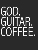 God Guitar Coffee Christian Guitarist Guitar Tabs Tablature Guitar Player Notebook: Guitar Tabs musical notebook for composing your music 1712686208 Book Cover