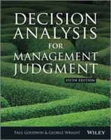 Decision Analysis for Management Judgment 0470861088 Book Cover