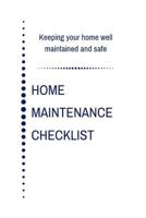 Home Maintenance Checklist 107711902X Book Cover
