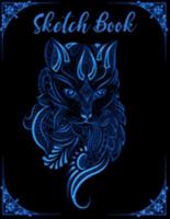 Sketch Book: Beautiful Blue Cat Art 120 pages 8.5 x 11 1691522023 Book Cover