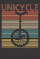 Notebook: Dot Grid Dotted 6x9 120 Pages Retro Unicycle 1082185302 Book Cover