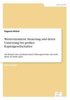 Werteorientierte Steuerung Und Deren Umsetzung Bei Grossen Kapitalgesellschaften 3838678451 Book Cover