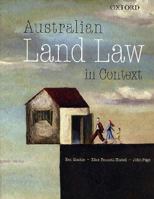 Australian Land Law in Context 0195575717 Book Cover