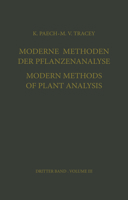 Modern Methods of Plant Analysis / Moderne Methoden der Pflanzenanalyse: Volume 2 3642649602 Book Cover
