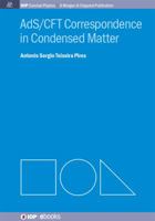 Ads/Cft Correspondence in Condensed Matter 1627053085 Book Cover