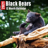 Calendar 2021 Black Bears: Cute Black Bear Photos Monthly Mini Calendar With Inspirational Quotes each Month B08C97X5TK Book Cover