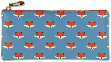 Foxes Pencil Pouch (accessories case, faux leather)