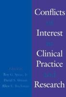 Conflicts of Interest in Clinical Practice and Research 0195080246 Book Cover